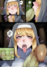 Bakunyuu Sister x Kyokon Goblin  La nonne aux gros seins X le gobelin à grosse bite : page 14